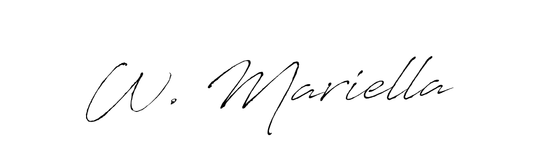 You can use this online signature creator to create a handwritten signature for the name W. Mariella. This is the best online autograph maker. W. Mariella signature style 6 images and pictures png